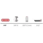 Lant drujba, 45 cm, 3/8, 1.3 mm, 91P062E, Oregon - imagine 2