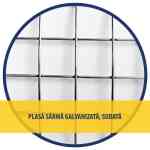 Plasa sarma sudata, zincata, 0.5m 13x13x0.9 mm - imagine 2