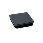 Capac pentru teava rectangulara, 20 x 20 mm, negru, PVC