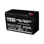 Acumulator 12V Stationar VRLA, Dimensiuni 151 x 65 x 95 mm, Baterie 12V 10Ah F2, TED Electric TED002730