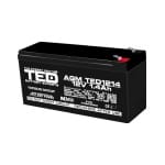 Acumulator 12V Stationar VRLA, Dimensiuni 97 x 47 x 50 mm, Baterie 12V 1.4Ah F1, TED Electric TED002716