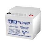 Acumulator 12V GEL Deep Cycle, Dimensiuni 197 x 166 x 171 mm, Baterie 12V 46Ah M6, TED Electric TED003454
