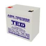 Acumulator 12V High Rate, Dimensiuni 90 x 70 x 98 mm, Baterie 12V 5.2Ah F2, TED Electric TED003287