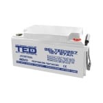 Acumulator 12V GEL Deep Cycle, Dimensiuni 350 x 166 x 176 mm, Baterie 12V 67Ah M6, TED Electric TED003461