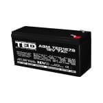 Acumulator 12V Stationar VRLA, Dimensiuni 149 x 49 x 95 mm, Baterie 12V 7Ah F2, TED Electric TED003195