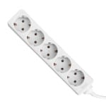 Prelungitor 5 prize, 3 x 1.5mm 5 metri ALB, TED