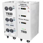 Stabilizator trifazat 242V-520V 70KW cu ServoMotor si sinusoidala pura + ecran LCD cu valorile tensiunii, TED Electric TED000064 - imagine 2