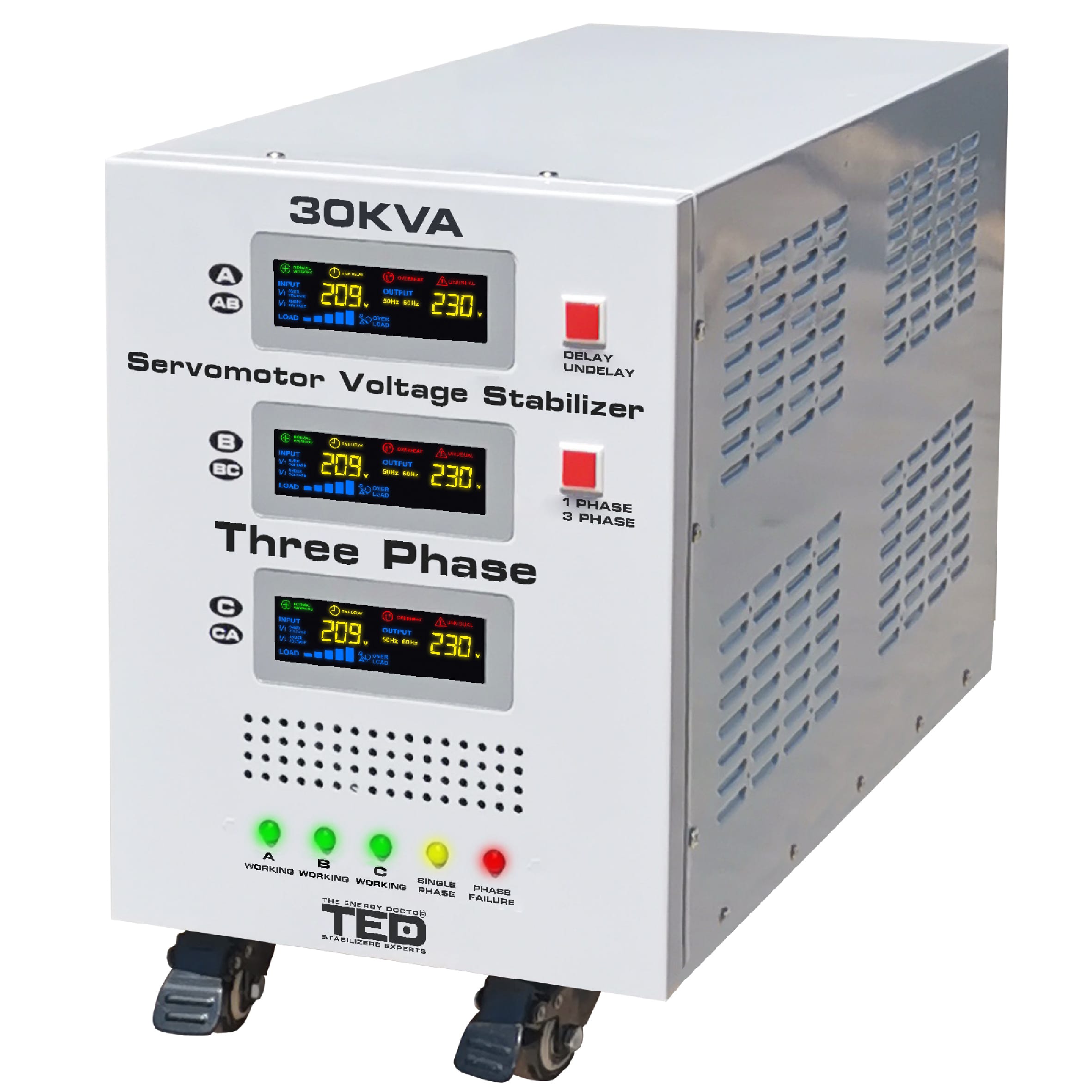 stabilizator-retea-maxim-30kvasvc-cu-servomotor-t_11806_3_16642900786536 Stabilizator trifazat 225V-450V 24KW cu ServoMotor si sinusoidala pura + ecran LCD cu valorile tensiunii, TED Electric TED000156 - imagine 1